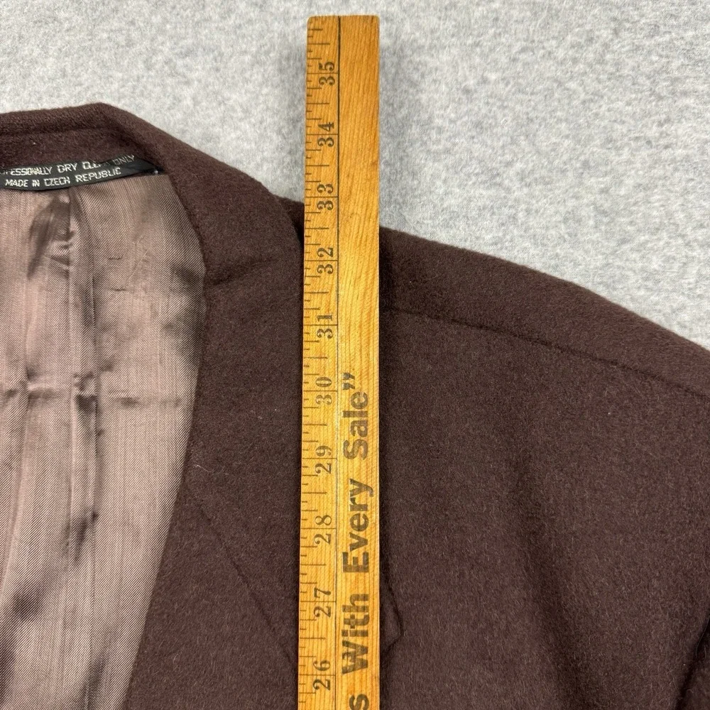 Tailors Row By Deansgate 100% Camel Hair Blazer Coat Jacket Chocolate‎ Brown 50R